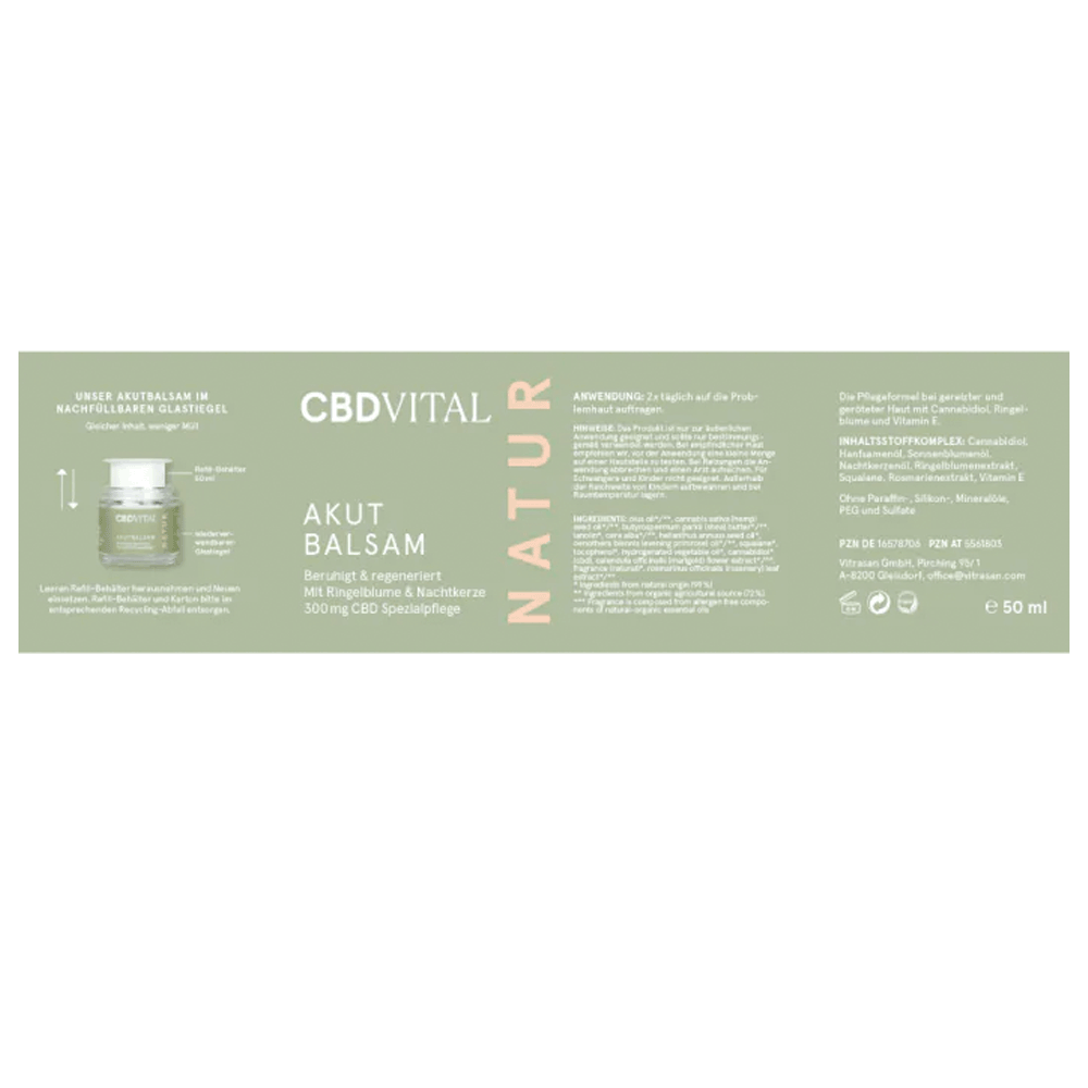 CBD VITAL Akutbalsam BIO CBD Balsam 300 mg 50ml | cbdvital akutbalsam 3 CBD VITAL Akutbalsam BIO CBD Balsam 300 mg 50ml – Bild 3