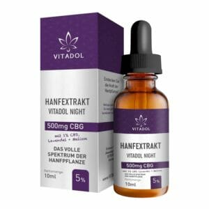 Vitadol Night Hanfextrakt mit CBG 5%