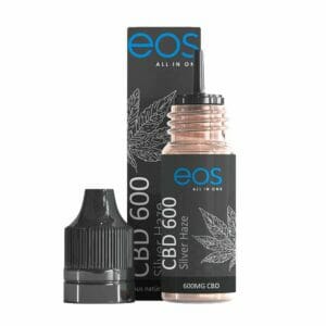 eos Silver Haze CBD Liquid 600mg 10 ml | eos silver haze 600mg cbd eLiquid Flasche offen eos Silver Haze CBD Liquid 600mg 10 ml – Bild 4