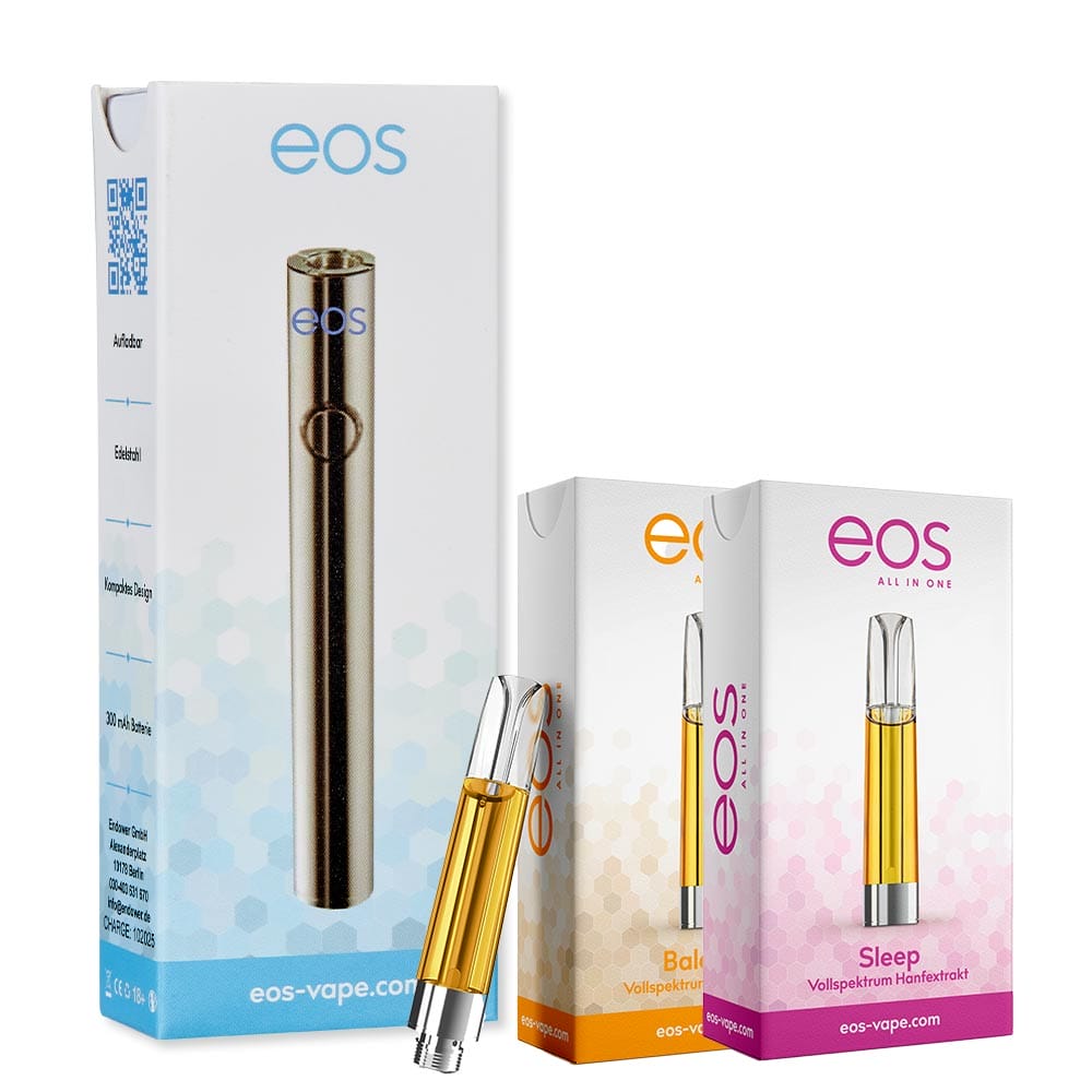 eos Starterset: Vape Pen + 1x CBD Extraktkartusche | eos starterset eos CBD Starterset: Vape Pen + 1x Extraktkartusche