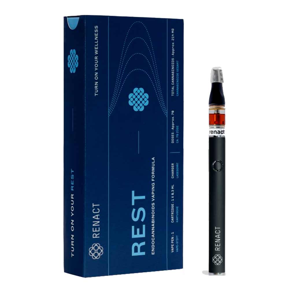 Renact CBD Vape Pen & Extraktkartusche | renact rest Vollspectrum CBD Vape Renact CBD Vape Pen & Extraktkartusche – Bild 4