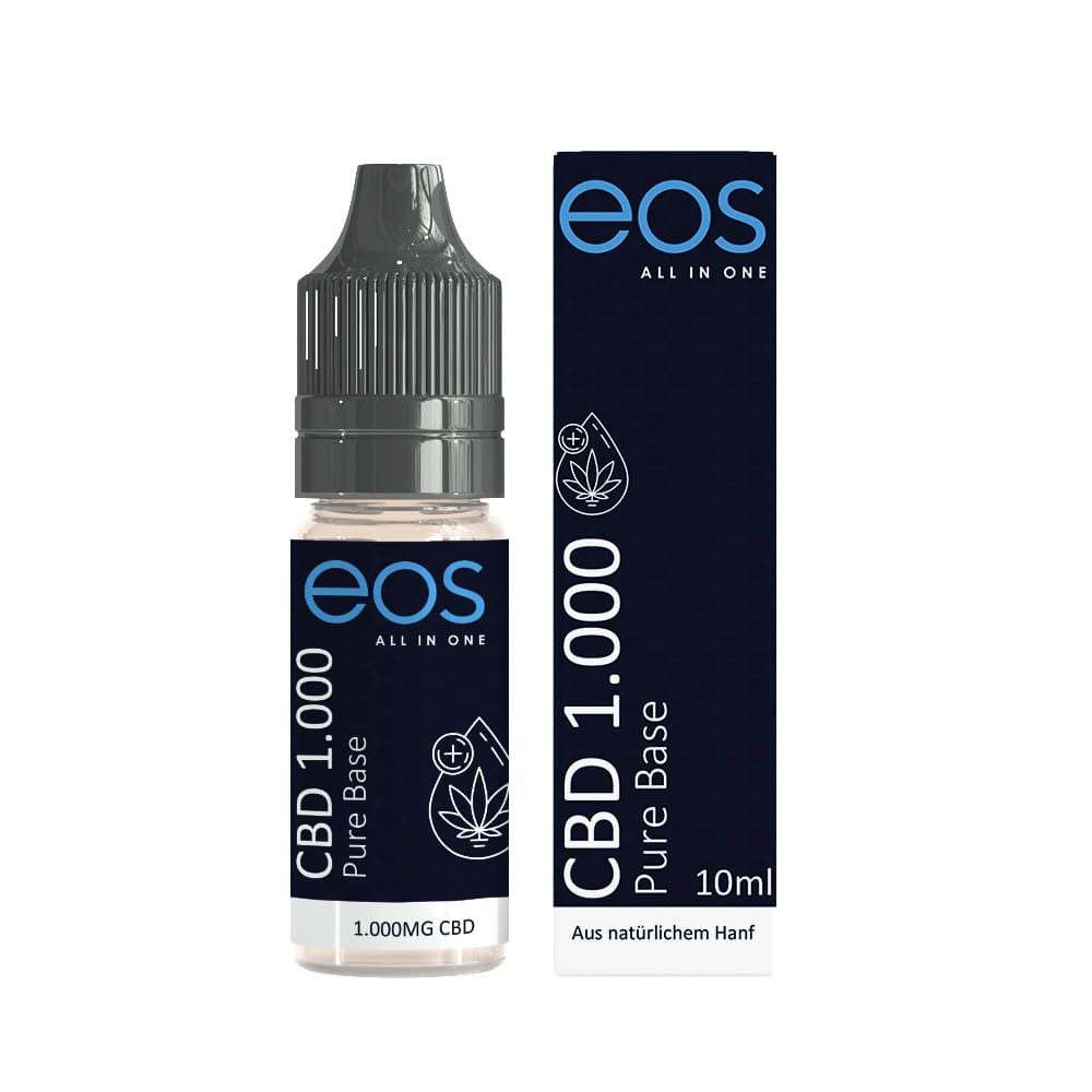 eos Pure Base CBD Liquid 1000mg 10 ml | Pure Base Gerade Eos Pure Base Liquid 1.000mg CBD