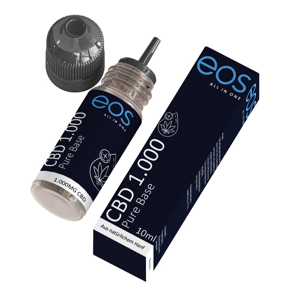 eos Pure Base CBD Liquid 1000mg 10 ml | pure base liegend eos Pure Base CBD Liquid 1000mg 10 ml – Bild 3