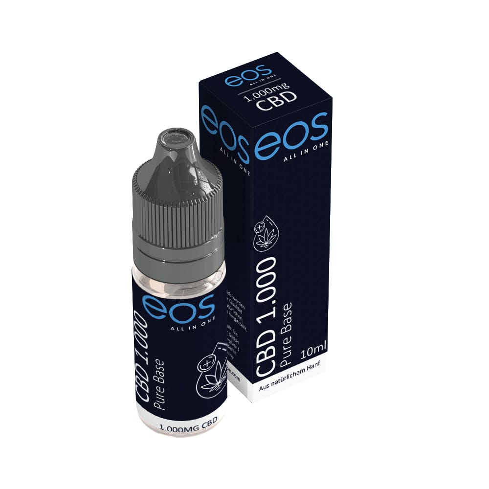 eos Pure Base CBD Liquid 1000mg 10 ml | pure base seitlich eos Pure Base CBD Liquid 1000mg 10 ml – Bild 4