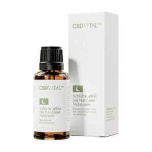 CBDVital Schlaftropfen, Hanf und Melatonin