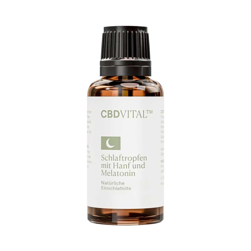 CBD VITAL Hanf und Melatonin Schlaftropfen | CBD Vital Schlaftropfen Flasche CBD VITAL Hanf und Melatonin Schlaftropfen – Bild 2