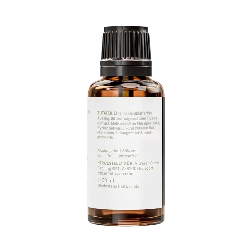 CBD VITAL Hanf und Melatonin Schlaftropfen | CBD Vital Schlaftropfen Zutaten CBD VITAL Hanf und Melatonin Schlaftropfen – Bild 3