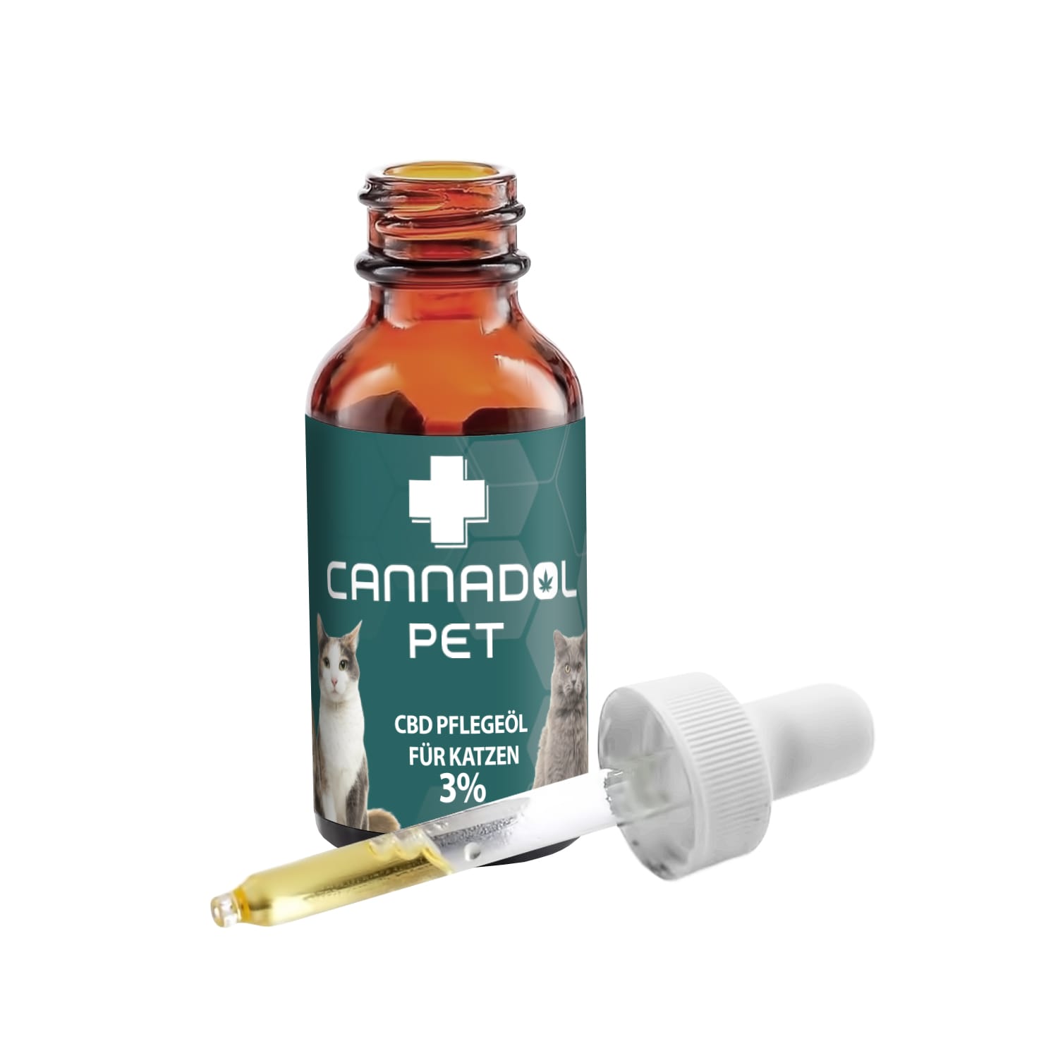 Cannadol Pet 3% Premium CBD Öl für Katzen | Cannadol Cat Dropper Cannadol Pet 3% Premium CBD Öl für Katzen – Bild 3