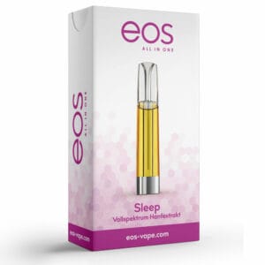 Alternative view of eos SLEEP CBD Extraktkartusche 74% Cannabinoide 1ml
