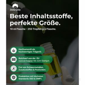 Emma Grün CBD Öl 20% 10ml – Bild 4